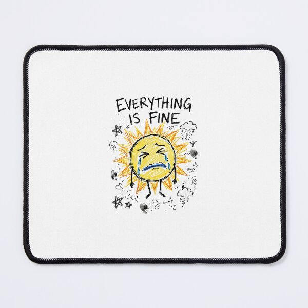 Item preview, Everything Is Fine Sarcastic Crying Sun designed and sold by UrbanVoid Studio.