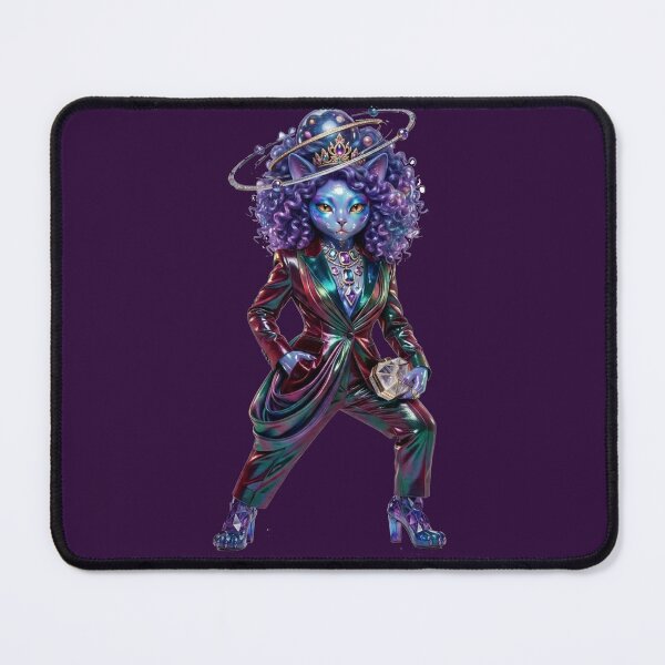 Item preview, Cosmic Metallic Suit Cat High Fashion Art designed and sold by ChaEmm_Studio.