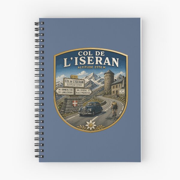 Item preview, Col de L'Iseran France Cycling Sticker TShirt 09 designed and sold by OuterShellUK.