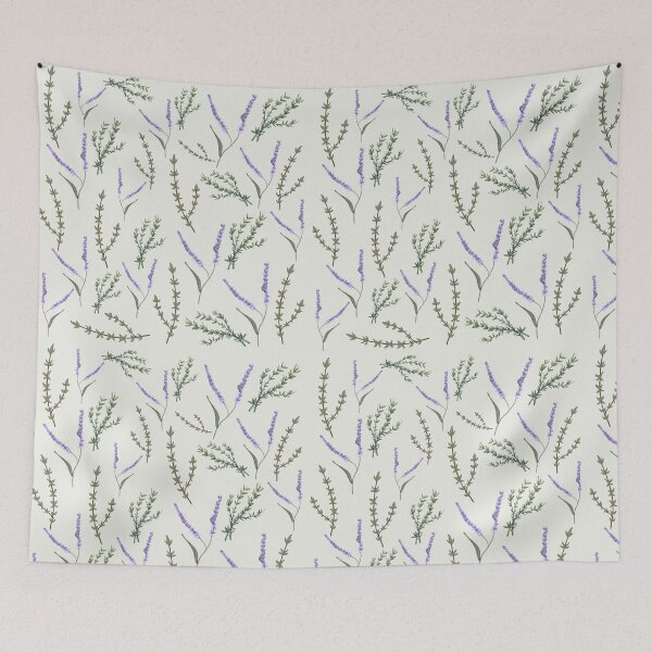 Item preview, Watercolor Lavender Pattern | Aromatic Herbs Botanical Seamless  designed and sold by Dino-Lune.