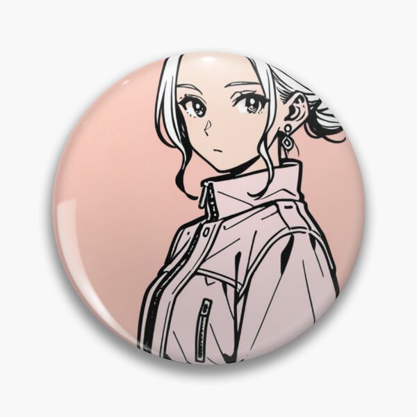 Item preview, Fashion - Woman in Pink Puffer Jacket Low Bun Anime designed and sold by AnimeShin.