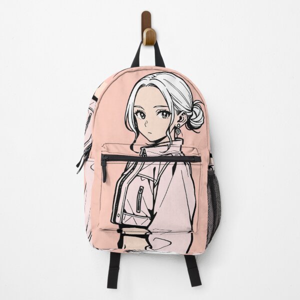 Item preview, Fashion - Woman in Pink Puffer Jacket Low Bun Anime designed and sold by AnimeShin.