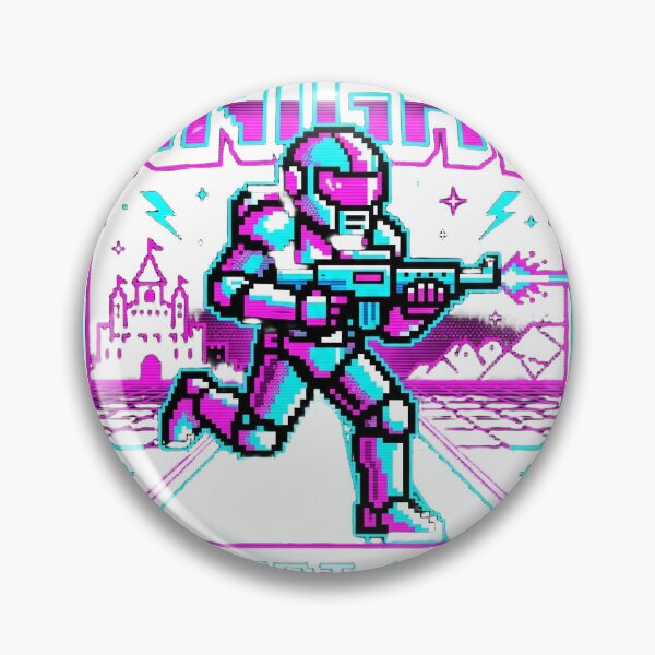 Item preview, Astro Knight Retro Arcade Pixel Art designed and sold by UrbanVoid Studio.