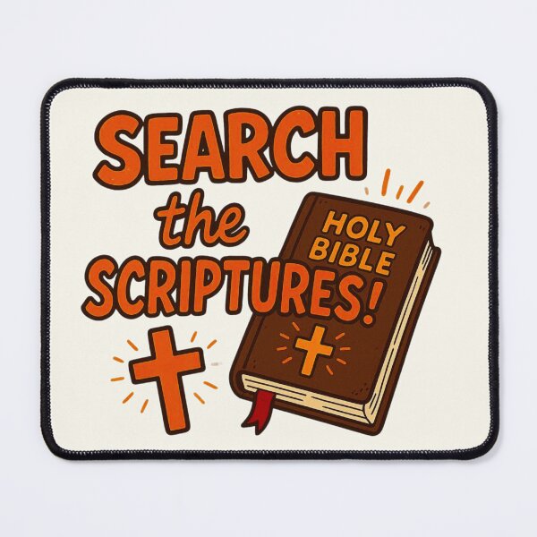 Item preview, Search the Scriptures - Bible-Cross designed and sold by binspired2shop.