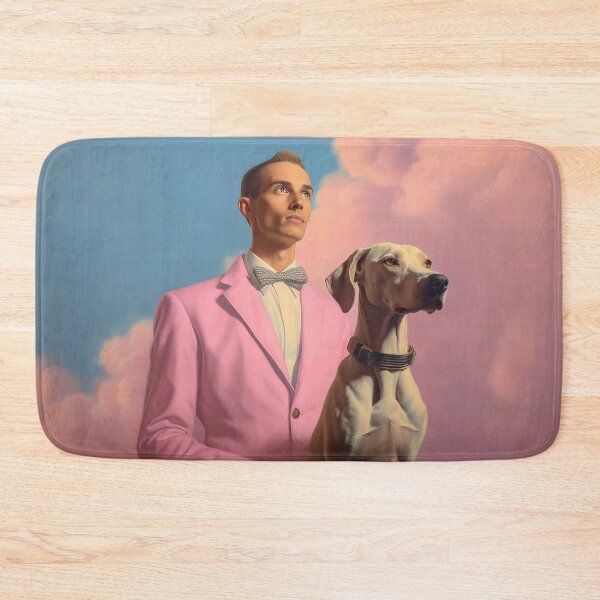 Item preview, Dog in a pink jacket and bow designed and sold by anytka.