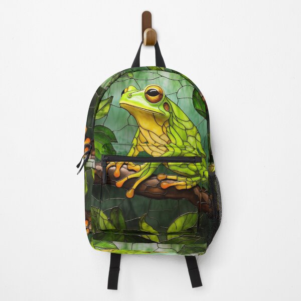 Item preview, Stained Glass Tree Frog Tropical Rainforest Decor designed and sold by pinkal.
