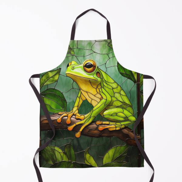 Item preview, Stained Glass Tree Frog Tropical Rainforest Decor designed and sold by pinkal.