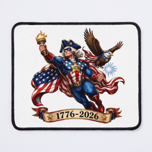 Item preview, Washington Superhero Patriotic 250th Anniversary designed and sold by Zara Art House.