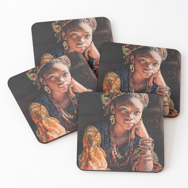 Item preview, Woman from Côte d'Ivoire - African Woman Ethnic Portrait designed and sold by Oldetimemercan.