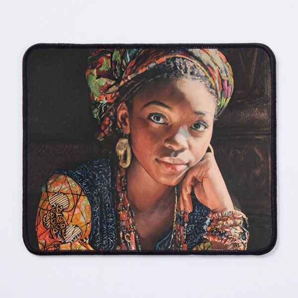Item preview, Woman from Côte d'Ivoire - African Woman Ethnic Portrait designed and sold by Oldetimemercan.