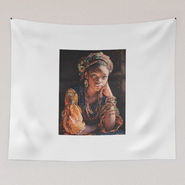 Item preview, Woman from Côte d'Ivoire - African Woman Ethnic Portrait designed and sold by Oldetimemercan.