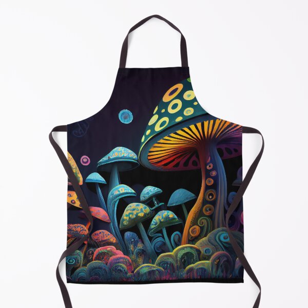 Item preview, Magic mushrooms. Psychedelic hallucination. Vibrant illustration. 60s 70s hippie colorful art designed and sold by anytka.
