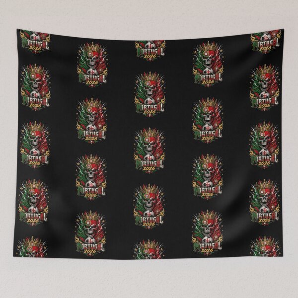 Item preview, Portugal, King Skull and Football 2026 designed and sold by Imprearte.