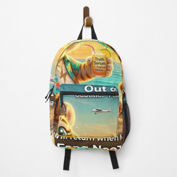 Item preview, NeoTig SparkFang Out of Office Permanently Probably — Funny Vacation Humor Art designed and sold by NeoTigLuna.