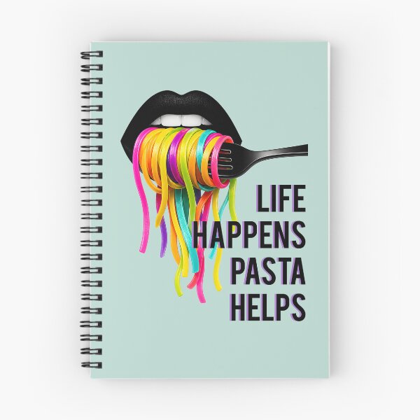 Item preview, Life Happens Pasta Helps -Italian Food Quote Tee designed and sold by GraphicComet.