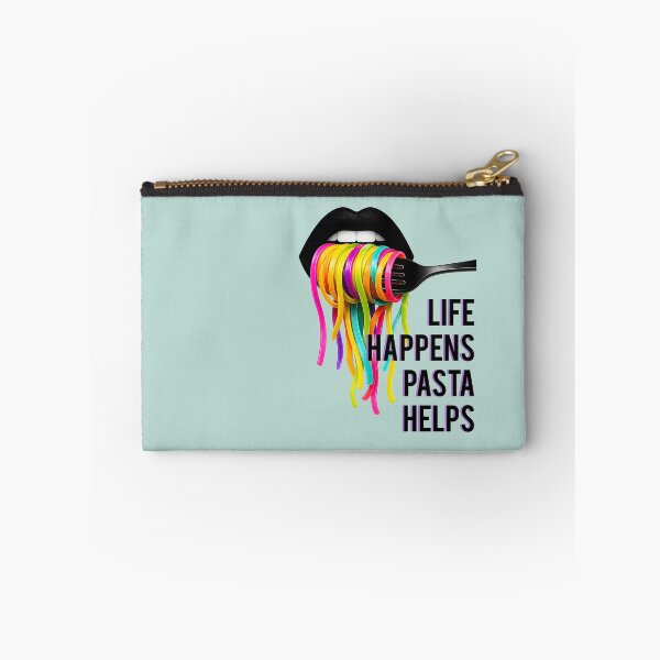 Item preview, Life Happens Pasta Helps -Italian Food Quote Tee designed and sold by GraphicComet.