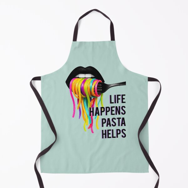 Item preview, Life Happens Pasta Helps -Italian Food Quote Tee designed and sold by GraphicComet.