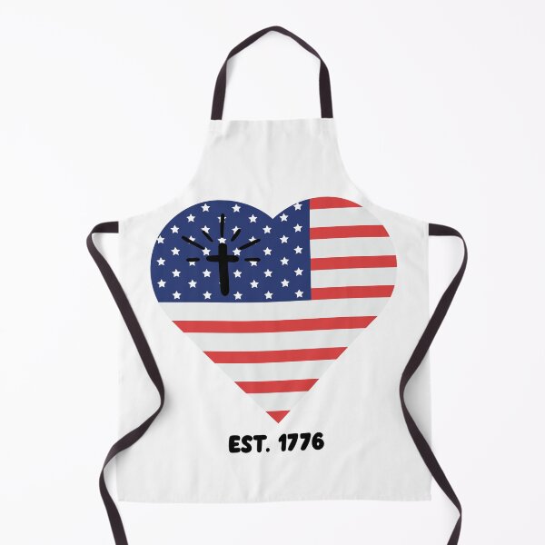 Item preview, Heart Flag Est. 1776 designed and sold by ZenfiniteDesign.