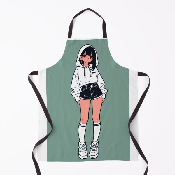 Item preview, Fashion - Woman in White Hoodie Casual Streetwear Look designed and sold by AnimeShin.