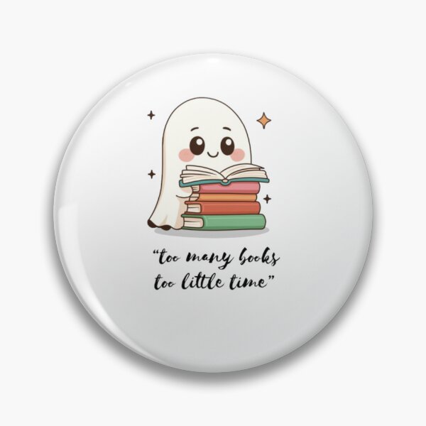Item preview, Too Many Books Too Little Time Cute Ghost Reading A Book designed and sold by FikraS.