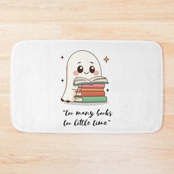 Item preview, Too Many Books Too Little Time Cute Ghost Reading A Book designed and sold by FikraS.