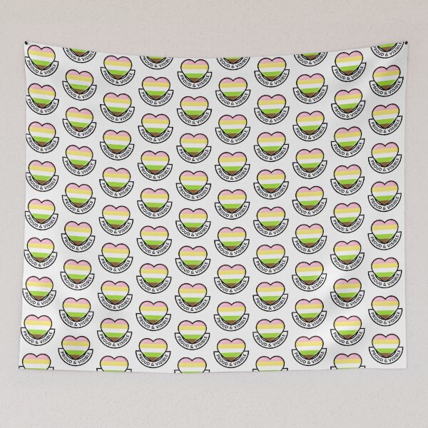 Item preview, Nomaxsexual Pride Flag Heart Visible Banner designed and sold by DuckOddity.