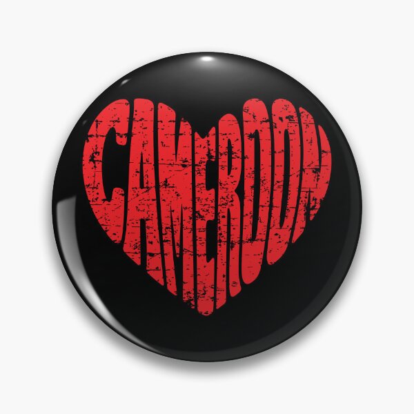 Item preview, CAMEROON Heart Distressed Vintage Typography Design – Patriotic CAMEROON Love Graphic designed and sold by Yodypee.