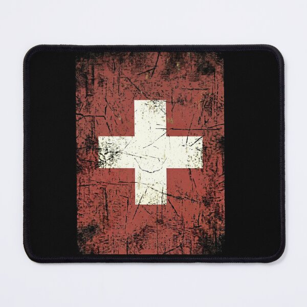 Item preview, Vintage Switzerland Flag Distressed Swiss Pride Alpine Heritage Shirt designed and sold by ArcaneArtistry.