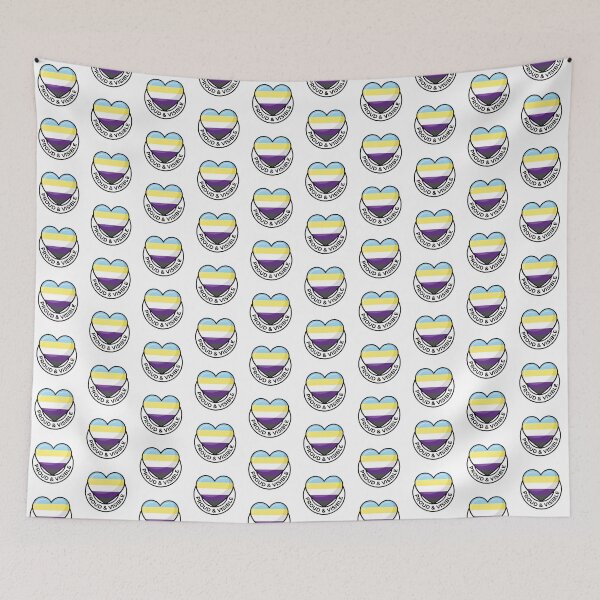 Item preview, Nofemsexual Pride Flag Heart Visible Banner designed and sold by DuckOddity.