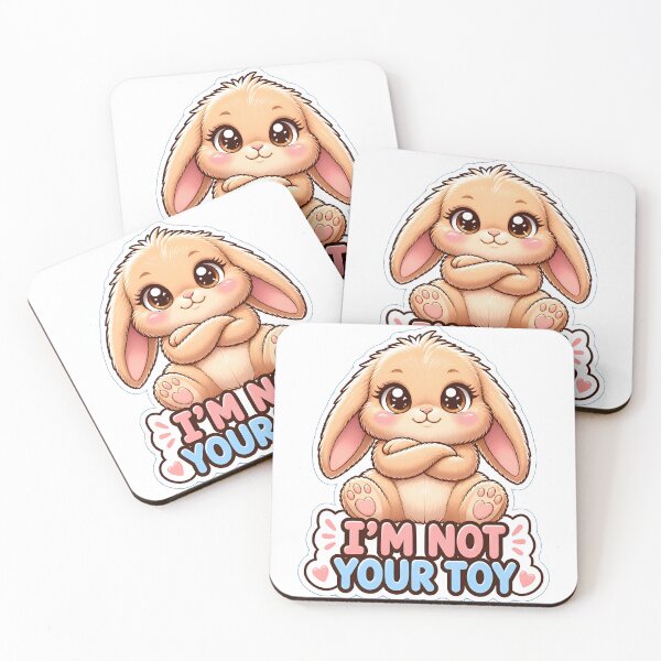 Item preview, I'm Not Your Toy | Cute Kawaii Bunny Rabbit Lover Gift designed and sold by Bettybee00.