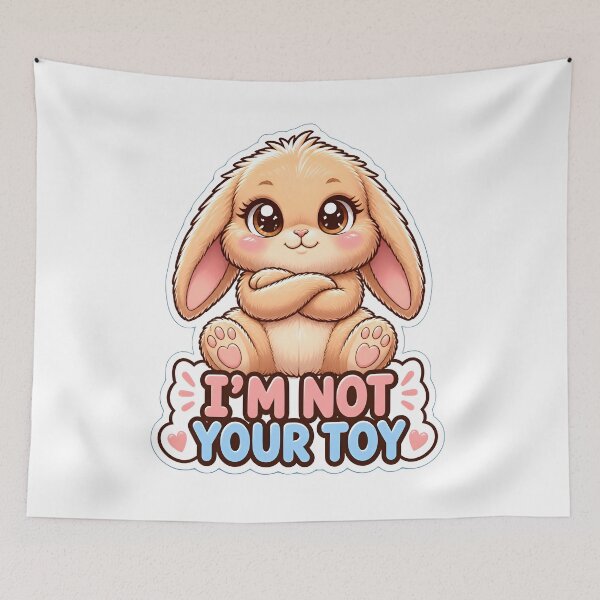Item preview, I'm Not Your Toy | Cute Kawaii Bunny Rabbit Lover Gift designed and sold by Bettybee00.