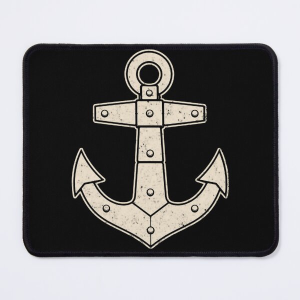 Item preview, Riveted Steel Anchor | Vintage Industrial Emblem designed and sold by RusticMeadow.