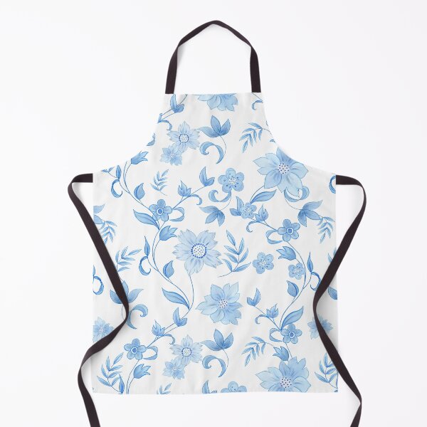Item preview, Blue & White Chinoiserie Garden | Elegant Floral Pattern designed and sold by Piret Victoria Ribas.