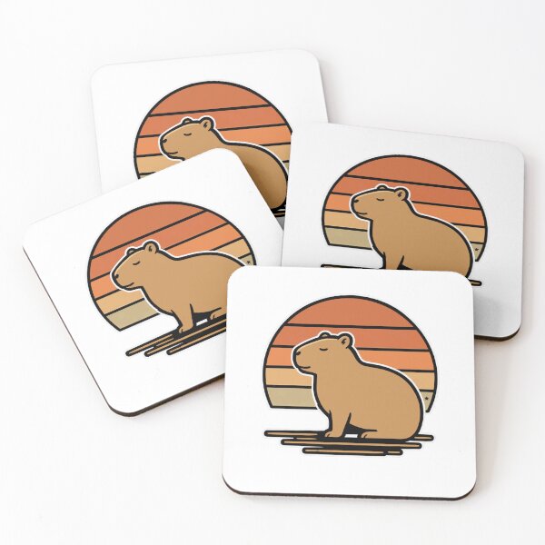 Item preview, Retro Capybara Shirt Cute Minimalist Capybara Lover Tee designed and sold by PINK FREE.