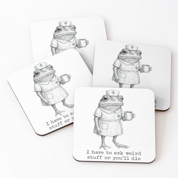 Item preview, I Have To Ask Weird Stuff Or You'll Die Frog designed and sold by studio-ssaam.