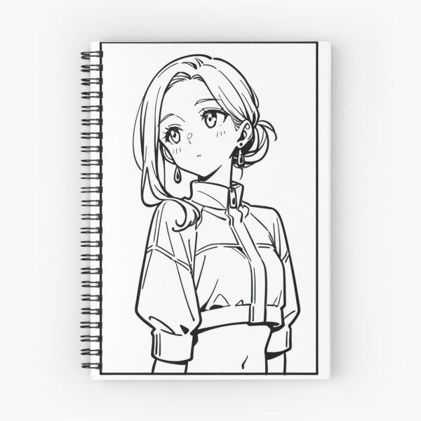 Item preview, Fashion - Woman in White Puffer Jacket Low Bun Anime Variant 2 designed and sold by AnimeShin.