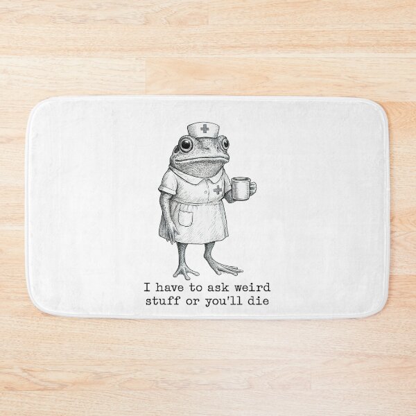 Item preview, I Have To Ask Weird Stuff Or You'll Die Frog designed and sold by studio-ssaam.