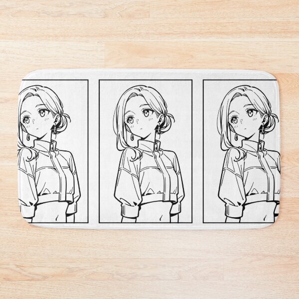 Item preview, Fashion - Woman in White Puffer Jacket Low Bun Anime Variant 2 designed and sold by AnimeShin.