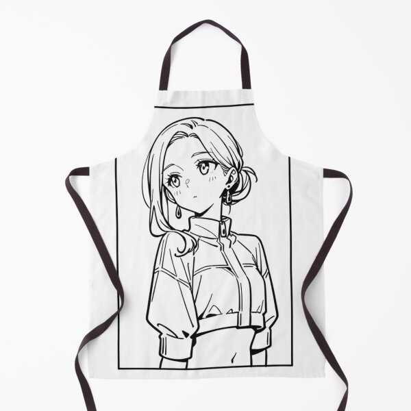 Item preview, Fashion - Woman in White Puffer Jacket Low Bun Anime Variant 2 designed and sold by AnimeShin.
