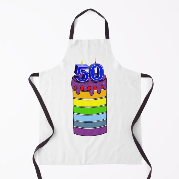 Item preview, 50th Birthday Cake And Candles designed and sold by Sartoris Art.