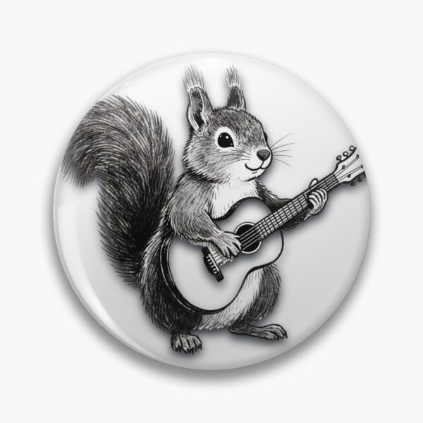 Item preview, Squirrel playing a guitar designed and sold by Squirrel Adventurous.