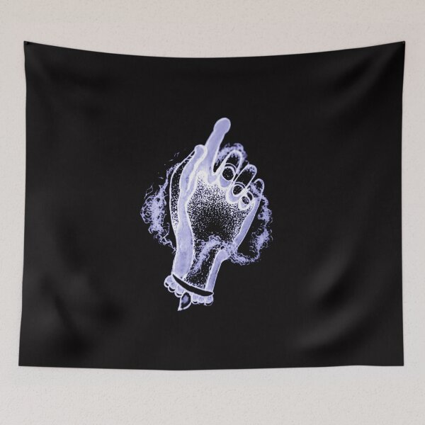 Item preview, Mystical Hand Pointing - Dotwork Neo-Traditional lilac Art designed and sold by Ideniquo.