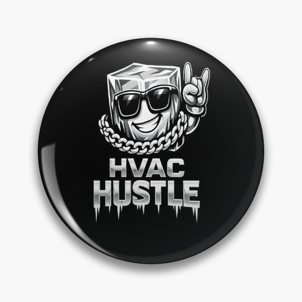 Item preview, HVAC Hustle Ice Cube Mascot - Funny HVAC Tech Cooling & Heating Design designed and sold by FrozenHeat97.