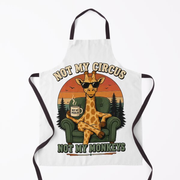 Item preview, Not My Circus Not My Monkeys Giraffe Shirt Funny Giraffe Tee designed and sold by PINK FREE.