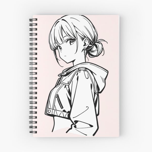Item preview, Fashion - Woman in White Puffer Jacket Low Bun Anime Variant 3 designed and sold by AnimeShin.
