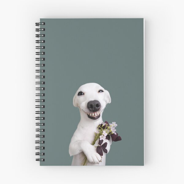 Item preview, Cute smiling dog with flower designed and sold by t-patterns.