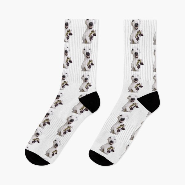 Item preview, Lindo perro sonriente con una flor designed and sold by t-patterns.