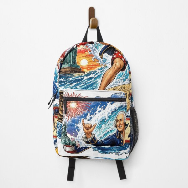 Item preview, Washington Surfing 4th of July Beach designed and sold by Zara Art House.