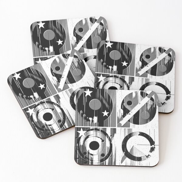 Item preview, cosmic pop geometry age black and white geometric abstract design designed and sold by SmashingDeals.