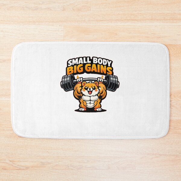 Item preview, small body big gains designed and sold by DailyQuestPrint.